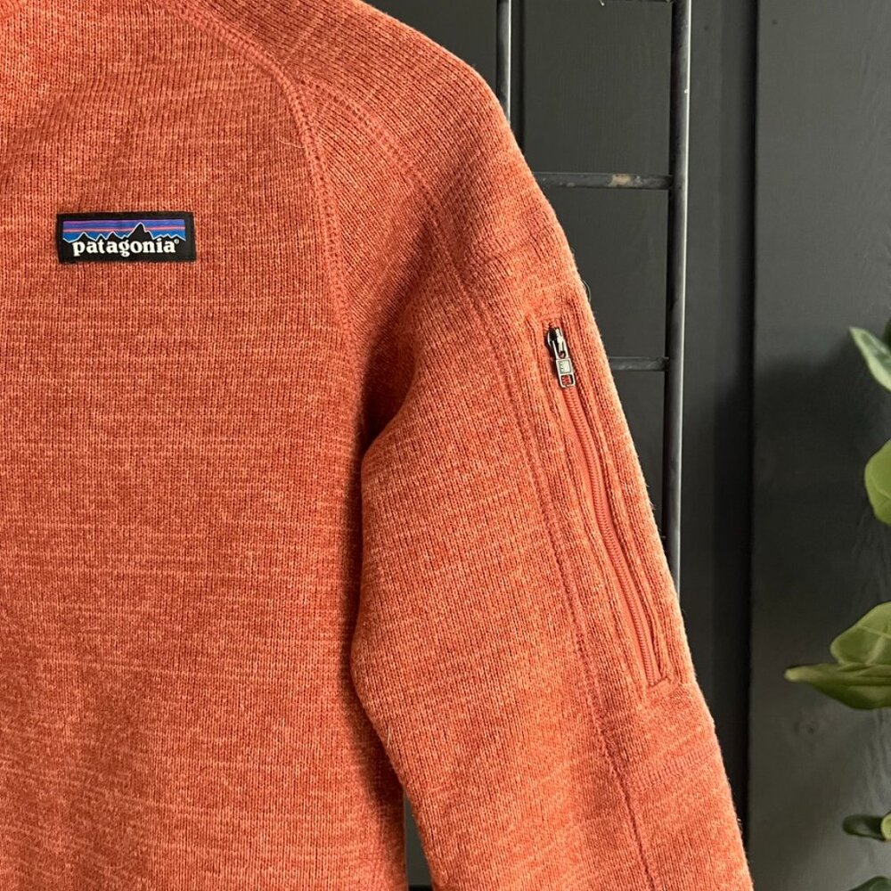 Size XS - Patagonia Better Sweater Quarter-Zip Fleece Pullover - Burnt Orange - Picture 3 of 5